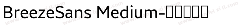 BreezeSans Medium字体转换
